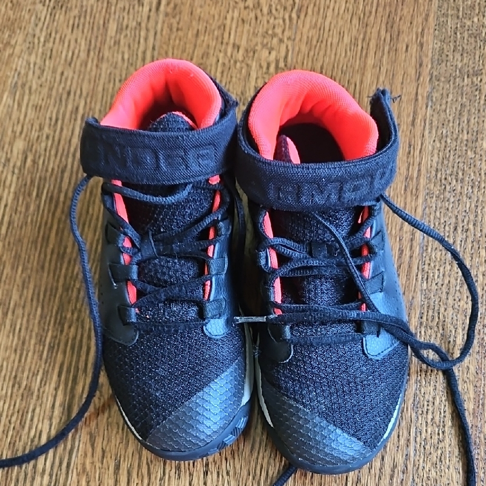 Under Armour Kids Black and Red Sneakers